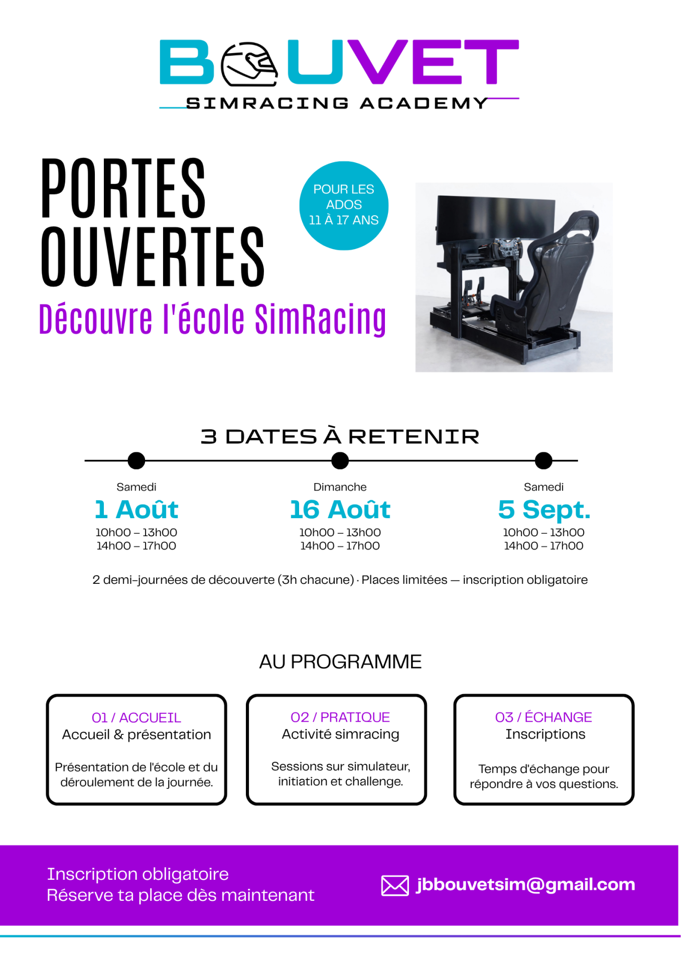 Affiche porte ouverte